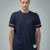 Thom Browne Short Sleeve Rib Cuff Tee - LABELS