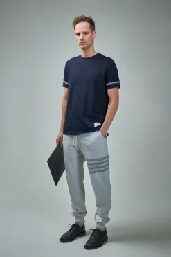 Thom Browne Short Sleeve Rib Cuff Tee - LABELS