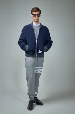 Thom Browne Washed Pique Stitch Crew Neck - LABELS