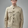 TOM FORD Brushed Cotton Satin Stand Collar Outershirt - LABELS