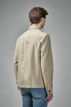 TOM FORD Brushed Cotton Satin Stand Collar Outershirt - LABELS