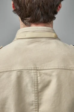 TOM FORD Brushed Cotton Satin Stand Collar Outershirt - LABELS