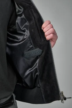 TOM FORD Cashmere Suede Chest Pocket Blouson - LABELS
