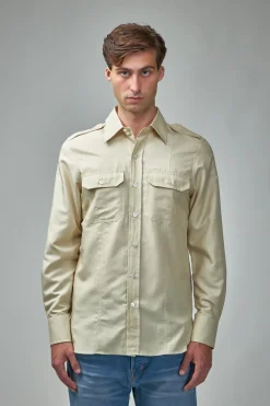 TOM FORD Cotton Silk Air Finishing Military Leisure Shirt - LABELS