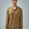 TOM FORD Silk Blend LS Military Polo - LABELS