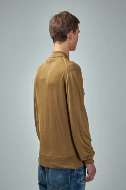 TOM FORD Silk Blend LS Military Polo - LABELS