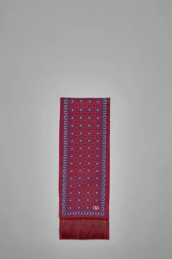Valentino Chamber Silk Bandeau Scarf with Fringe - LABELS