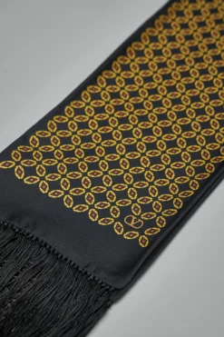 Valentino Chamber Silk Bandeau Scarf with Fringe - LABELS