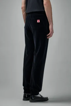 Valentino Chenille Jogging Trousers with Chez Valentino Patch - LABELS