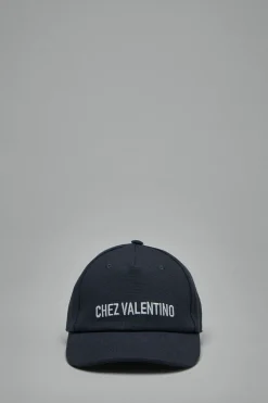 Valentino Cotton Baseball Cap with Embroidery - LABELS