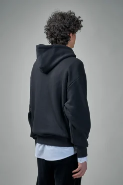 Valentino Cotton Hooded Sweatshirt with Chez Valentino Print - LABELS