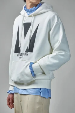 Valentino Cotton Hooded Sweatshirt with Chez Valentino Print - LABELS