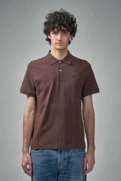Valentino Cotton Piqué Polo Shirt with V-Logo Embroidery - LABELS