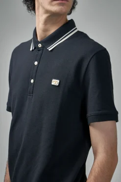 Valentino Cotton Piqué Polo Shirt with V-Logo Patch - LABELS