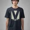 Valentino Cotton T-Shirt with Chez Valentino Print - LABELS