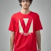 Valentino Cotton T-Shirt with Chez Valentino Print - LABELS