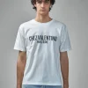 Valentino Cotton T-Shirt with Chez Valentino Print - LABELS