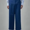 Valentino Cuffed Trousers in Cotton Gabardine - LABELS