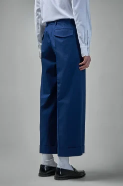 Valentino Cuffed Trousers in Cotton Gabardine - LABELS