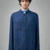 Valentino Double Wool Jacket with Mandarin Collar - LABELS
