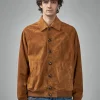 Valentino Giacca Pelle Leather Light Suede Bomber Jacket - LABELS