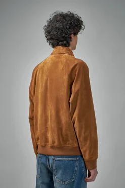 Valentino Giacca Pelle Leather Light Suede Bomber Jacket - LABELS