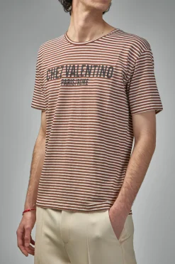Valentino Long-Sleeved Cotton T-Shirt with Chez Valentino Print - LABELS