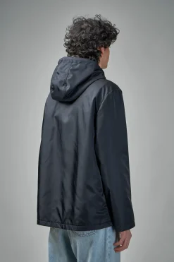Valentino Nylon Hooded Windbreaker with V-Logo Patch - LABELS