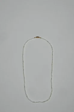 Valentino Ovalette Necklace in Metal, Pearls and Enamel - LABELS