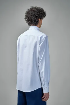 Valentino Oxford Shirt with Camicia Maniche Lunghe Embroideries - LABELS