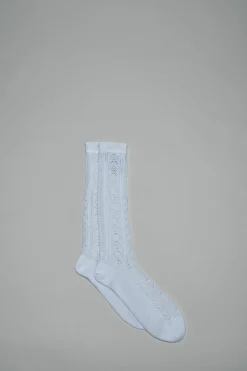 Valentino Perforated Cotton Socks with V-Logo - LABELS