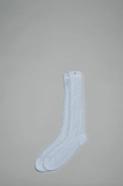Valentino Perforated Cotton Socks with V-Logo - LABELS