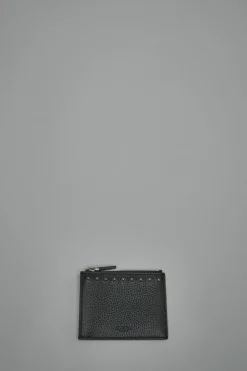 Valentino Rockstud Wallet in Grainy Calfskin - LABELS