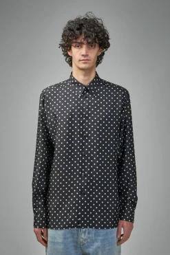 Valentino Silk Twill Shirt with Plusdepois Print - LABELS