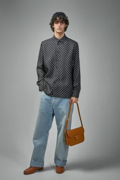 Valentino Silk Twill Shirt with Plusdepois Print - LABELS
