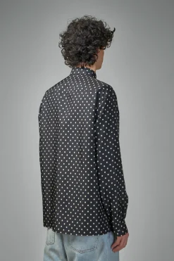 Valentino Silk Twill Shirt with Plusdepois Print - LABELS