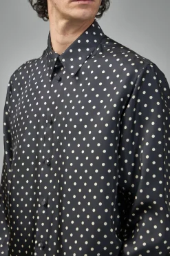 Valentino Silk Twill Shirt with Plusdepois Print - LABELS
