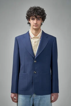 Valentino Single Breasted Wool Blazer - LABELS