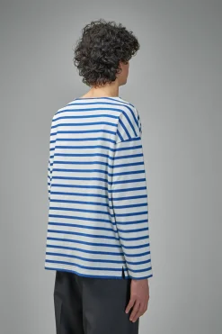Valentino Striped Cotton T-Shirt with Chez Valentino Print - LABELS