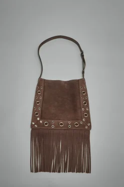 Valentino Valentino Garavani Nellcôte Suede Shoulder Bag - LABELS