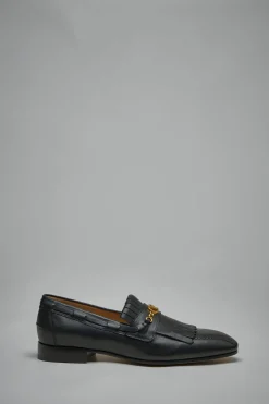Valentino VLogo Signature Kidskin Loafer with Fringes - LABELS