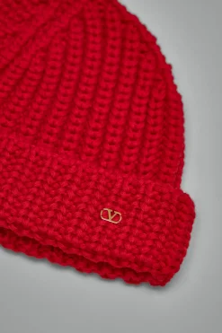 Valentino VLogo Signature Knitted Cashmere Beanie - LABELS