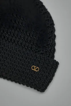 Valentino VLogo Signature Knitted Cashmere Beanie - LABELS