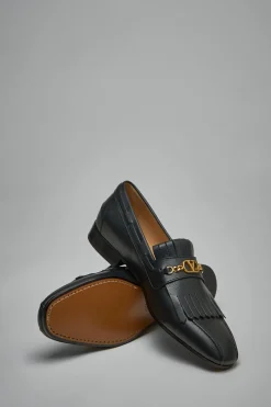 Valentino VLogo Signature Kidskin Loafer with Fringes - LABELS