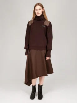 Vetements Asymmetric Tailored Skirt brown - LABELS
