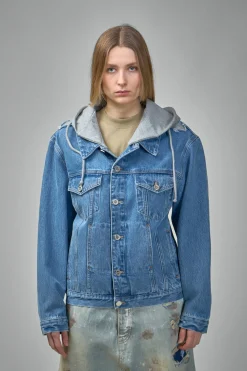 Vetements Deconstructed Hooded Denim Jacket - LABELS