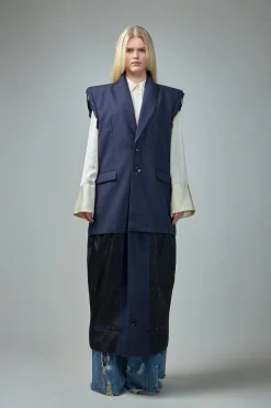 Vetements Deconstructed Sleeveless Lining Coat - LABELS