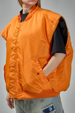 Vetements Logo Bomber Vest With A Hood - LABELS