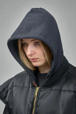 Vetements Logo Bomber Vest With A Hood - LABELS