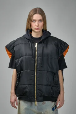 Vetements Logo Bomber Vest With A Hood - LABELS